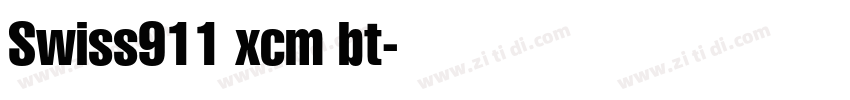 Swiss911 xcm bt字体转换